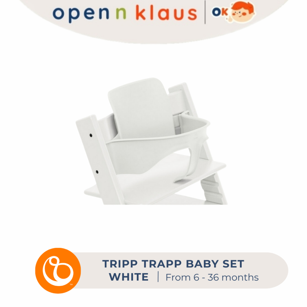 Stokke® Tripp Trapp™  chair baby set - backrest, rail, extended gliders