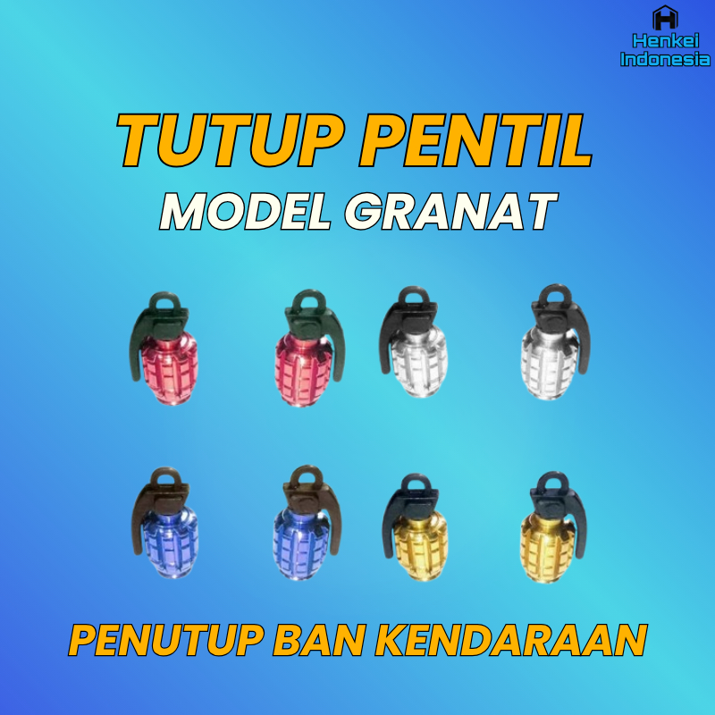 Tutup Pentil Ban - Penutup Pentil Ban Motor Mobil Sepeda Variasi Model Granat