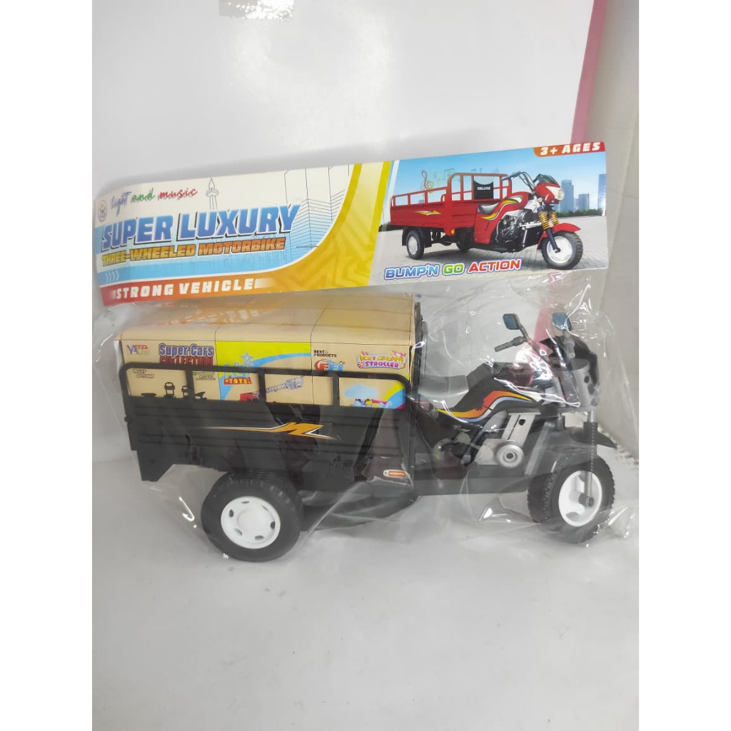 Mainan Anak Motor Roda 3 BO Lampu Musik Mainan Mobil Tossa Bak OT 07