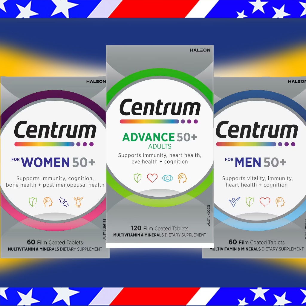 Centrum Multivitamin ADVANCE For Men and Women 50+ Vitamin Untuk Lansia Centrum Australia