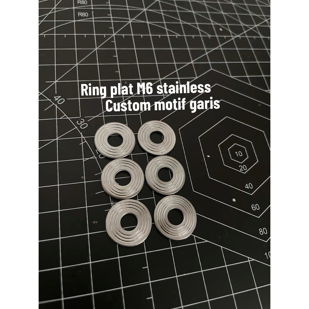 Ring plat M6 lebar stainless custom