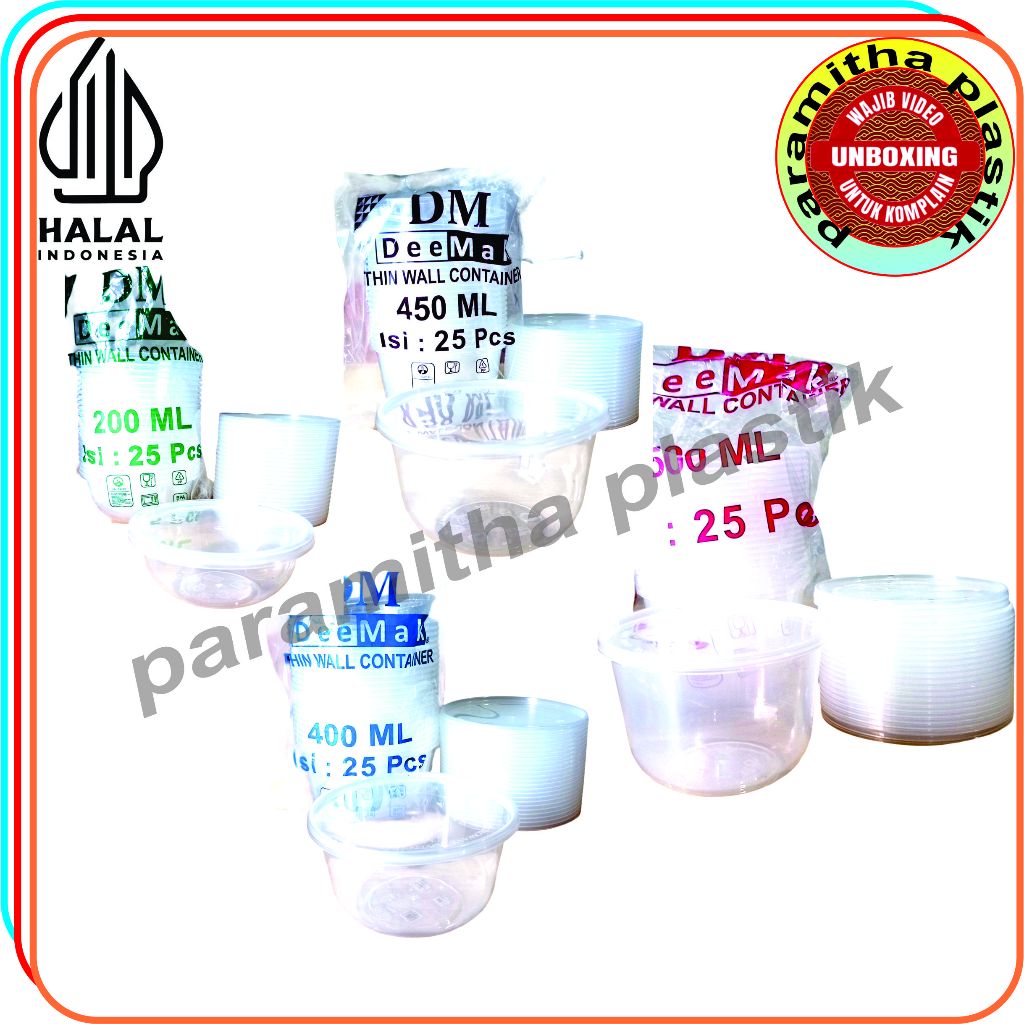 ThinWall DeeMak Bulat / ThinWall Round Bown 200 ml RB /ThinWall Round Bown 400 ml RB /ThinWall Round