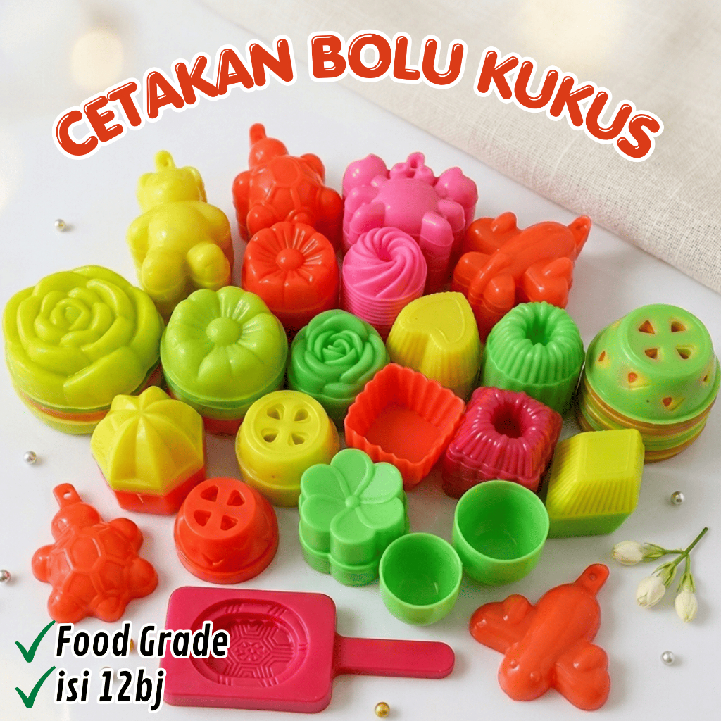 LENGKAP Cetakan Plastik Apem Mawar Matahari Talam Cucing Cetakan Plastik Kue Lapis Cetakan Kue Mochi