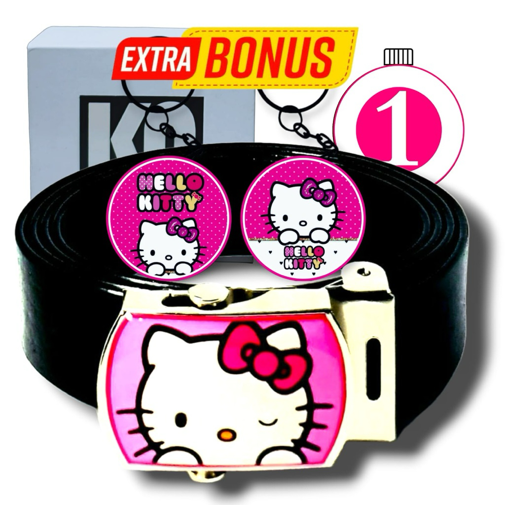 Ikat Pinggang/Sabuk Anak TK/SD bahan premium berkualitas Gambar Karakter Hello Kitty Sabuk Anak Tren
