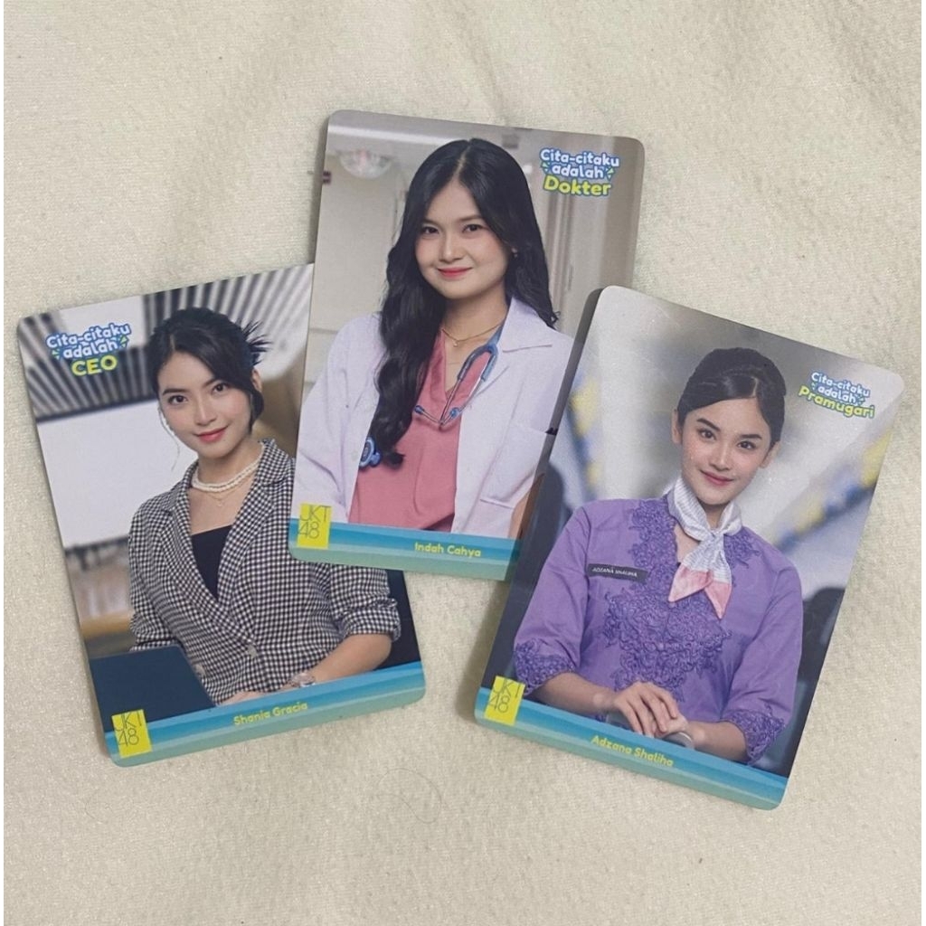 photocard pc jkt48 cita-cita kecilku official - gracia indah ashel