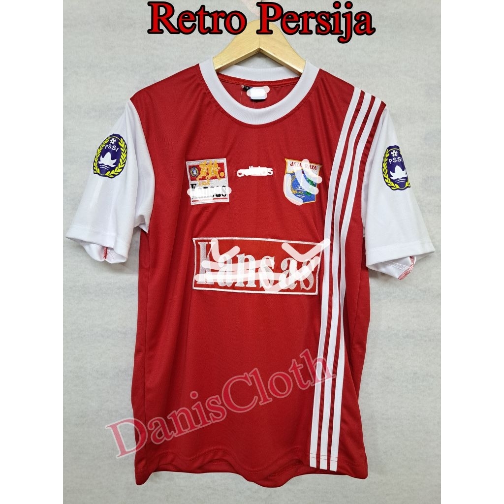 Jersey Retro Persija KNSAS Baju Bola Persija Jersey jadul persija