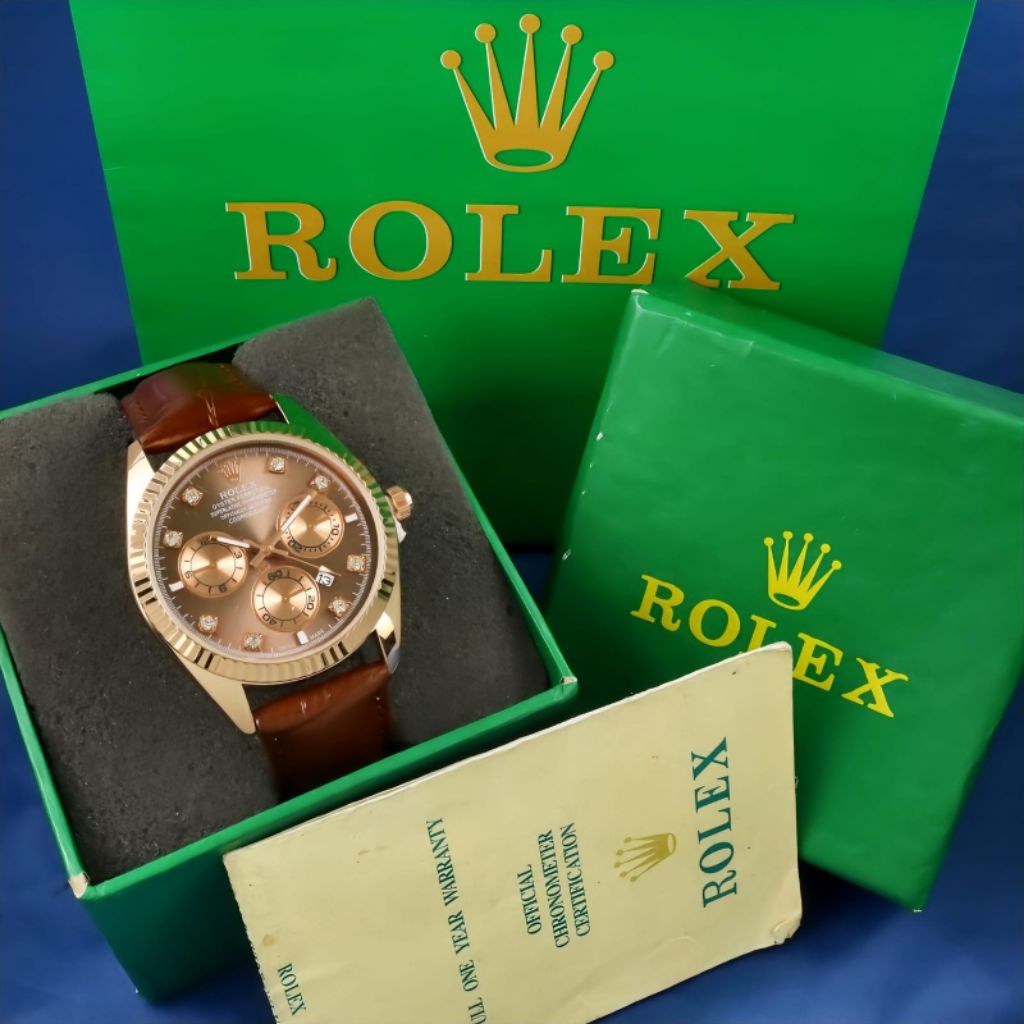 jam tangan wanita rolex diamond kulit
