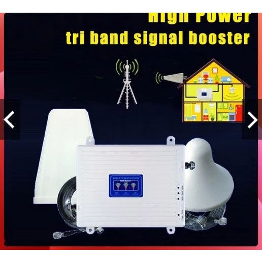 PENGUAT SIGNAL 4GUNTUK WIFI MODEM DAN ANDROID IPHONE INTERNETAN  TELEPON LANCAR LTE TRIPLE FREQ