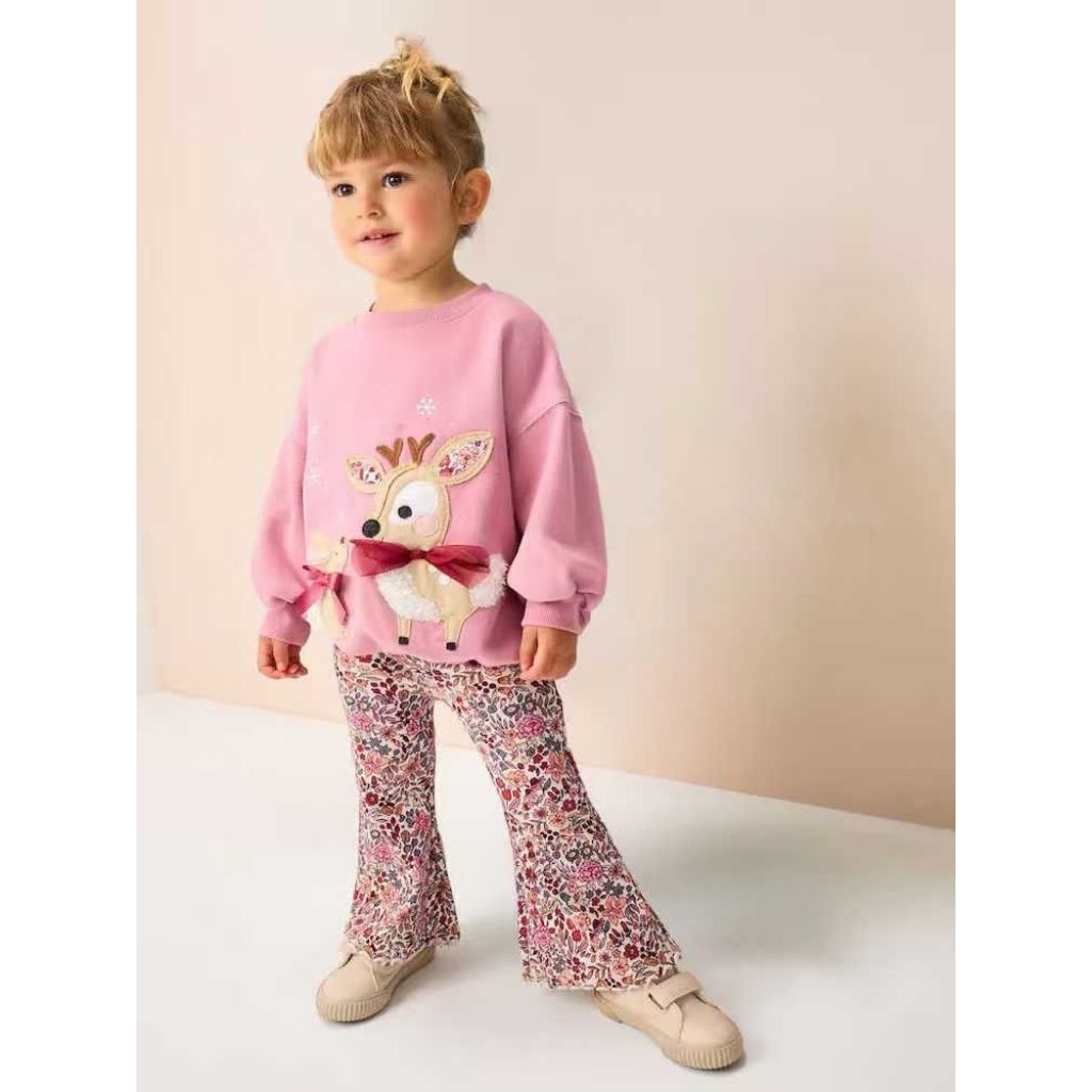 Kiabi - Set Sweater Legging Rusa & Kelinci / Set bayi perempuan