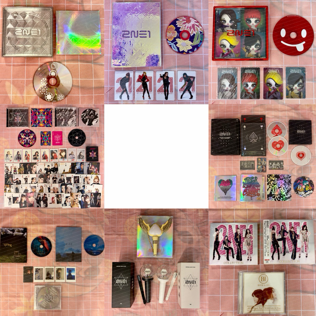 [ DIJUAL PER SET ONLY | BACA DESC ] PC PHOTOCARD ALBUM LIGHTSTICK MERCHANDISE 2NE1 SANDARA PARK BOM 