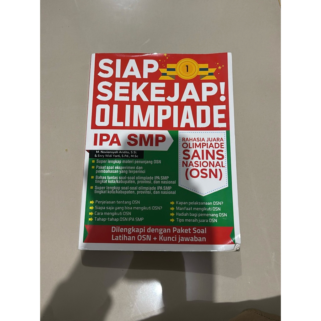 PRELOVED BUKU OLIMPIADE LATIHAN SOAL ULANGAN KELAS 9 SMP