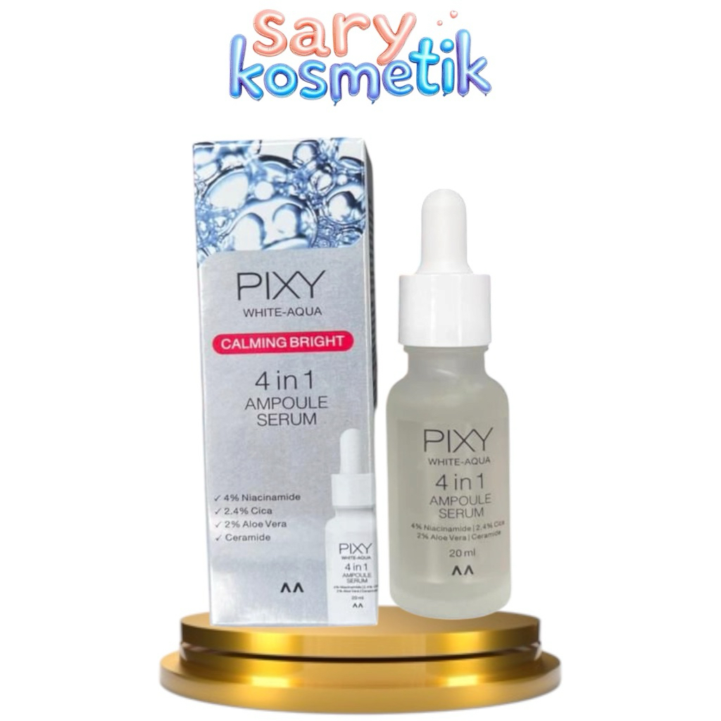 ic.ex] PIXY white aqua calming bright 4in1 ampole serum 20 ml cerah sehat kulit glowing dan kenyal