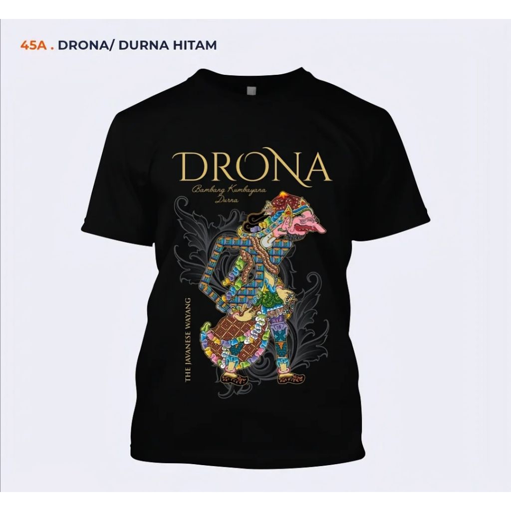 KAOS WAYANG DRONA WAYANG DRONA GAMBAR DEPAN