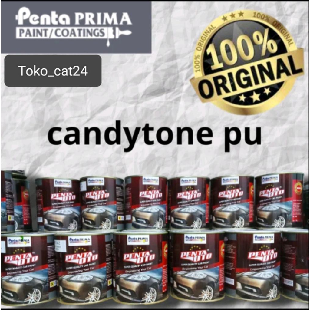 candytone penta pu/candy tone penta oto red, blue, yellow, ungu, black, orange, green