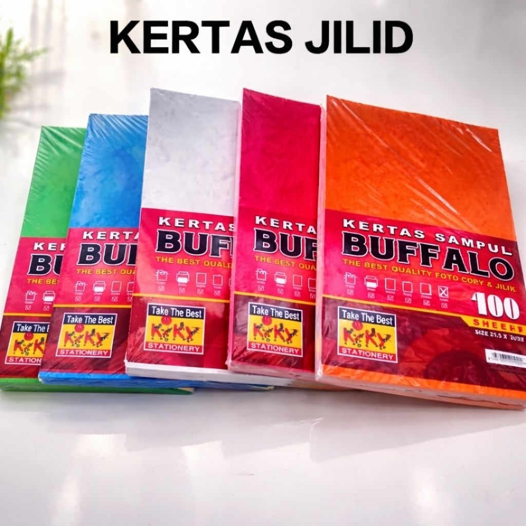 Kertas Jilid Warna F4 Per 50 Lembar