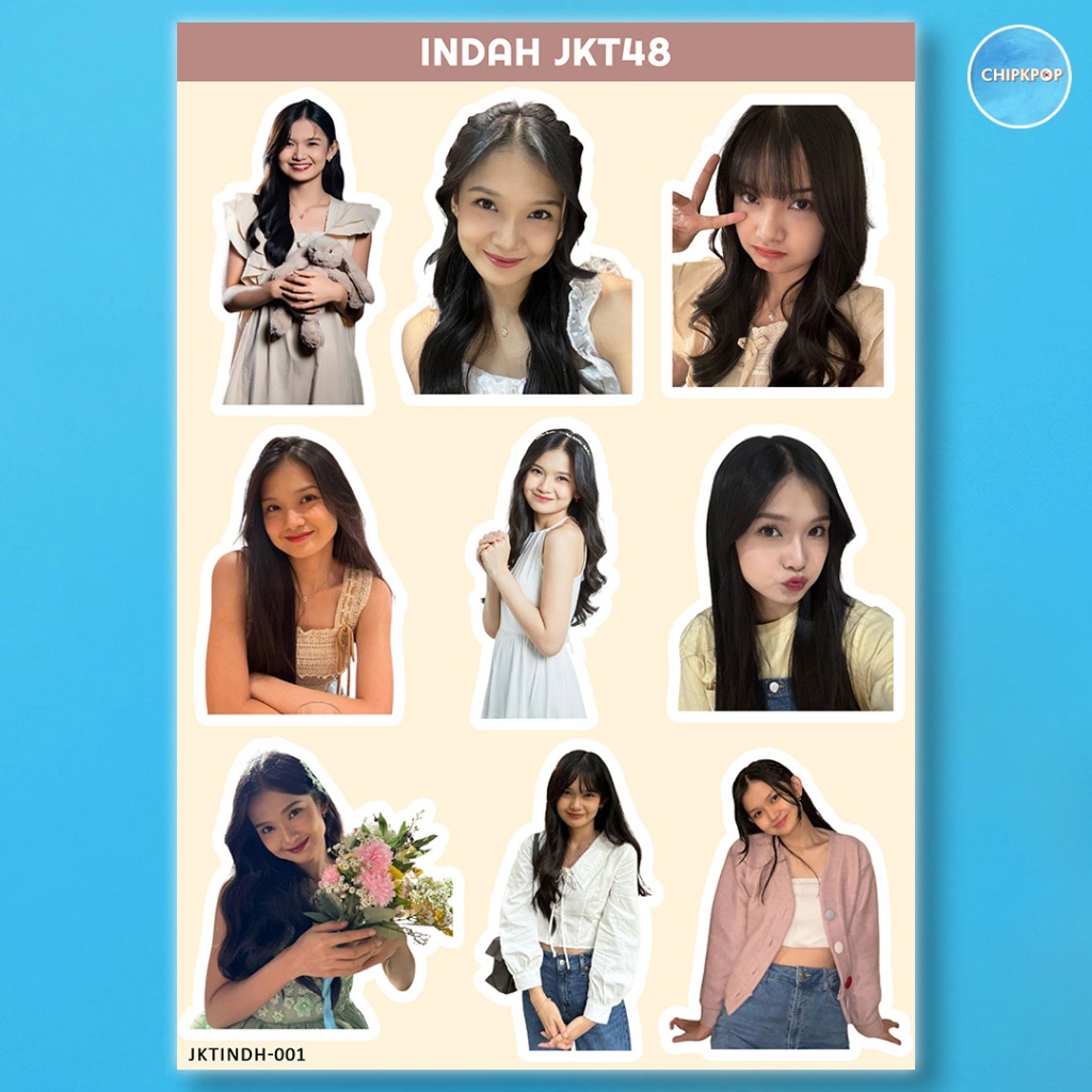 INDAH STIKER JKT 48 I STIKER JKT 48 I JKT 48 NEW ERA I STIKER INDAH JKT48 I STIKER HOLOGRAM JKT48