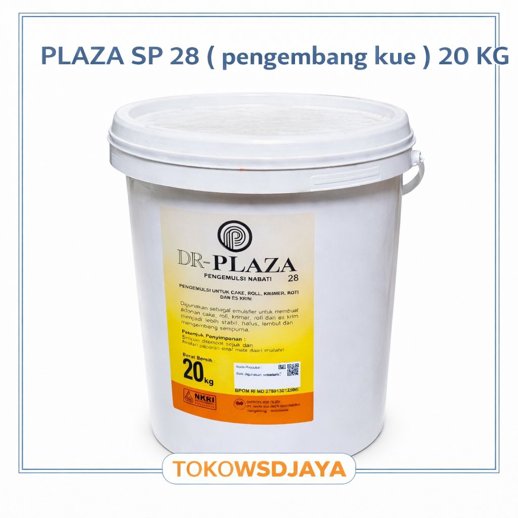 Pengembang Kue PLAZA SP 28  bucket plastik 20 KG