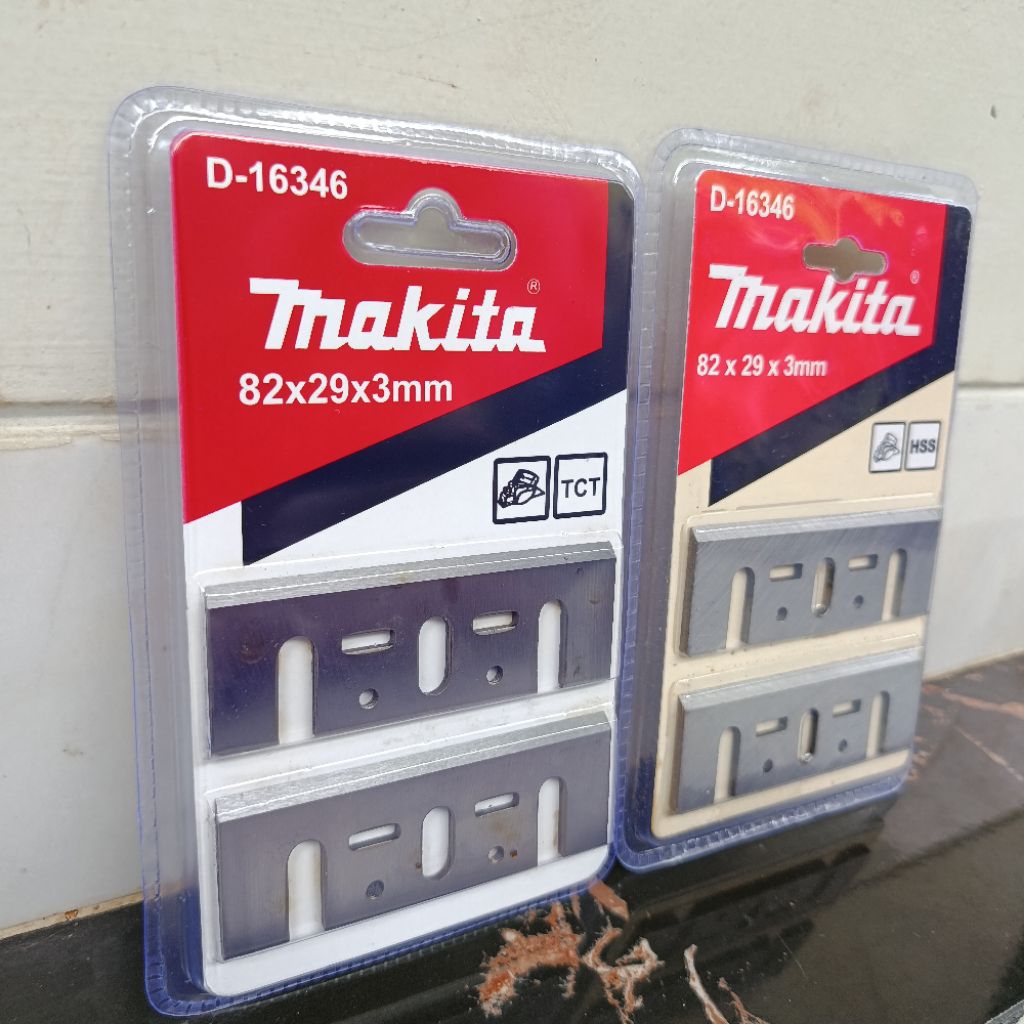 Mata Pisau Serut Makita D-16346 Planner Blade 82mm TCT HSS Pasah Ketam Kayu Mesin Sugu Listrik Tajam