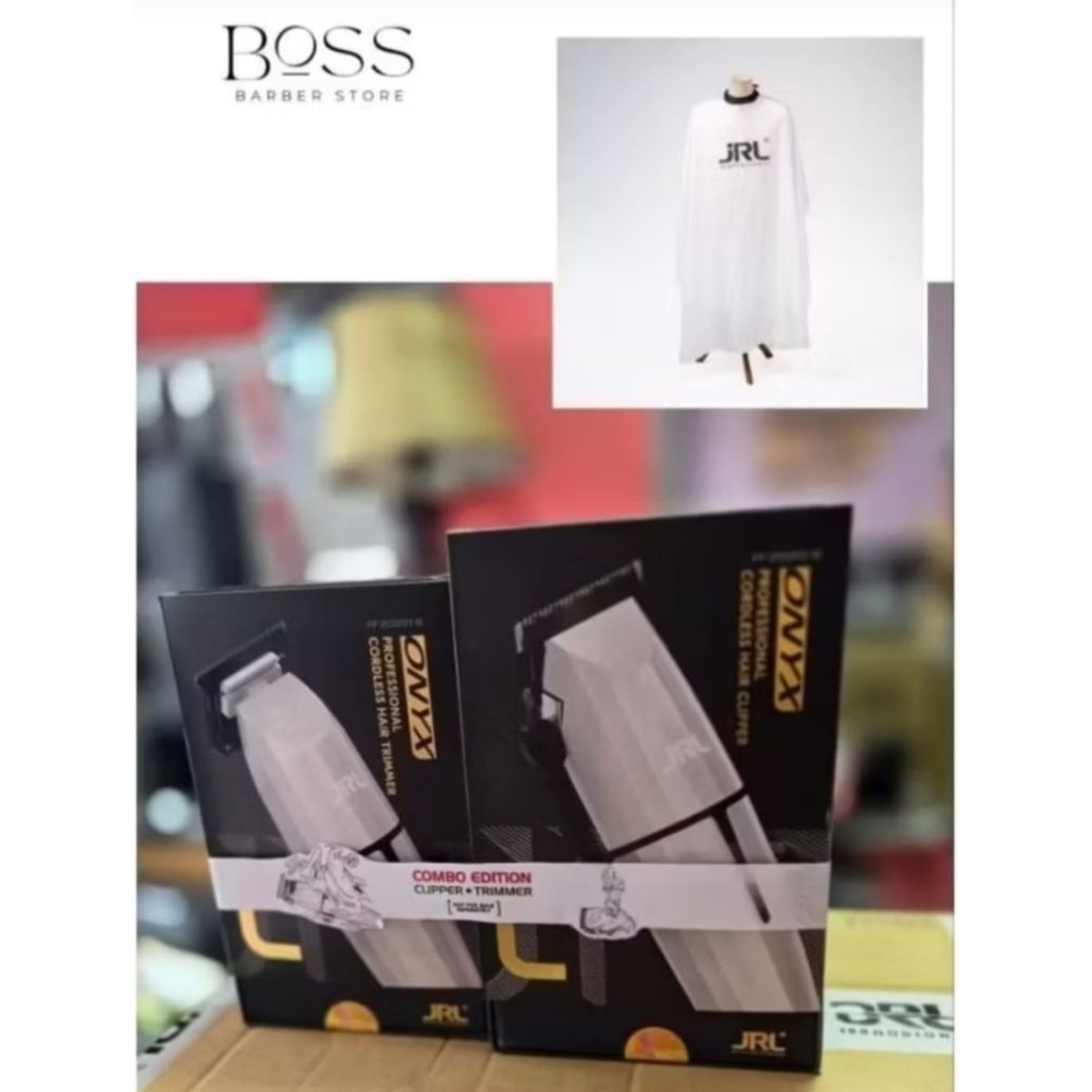 Jrl Onyx putih Jrl ghost combo clipper + trimmer Original garansi reami distributor