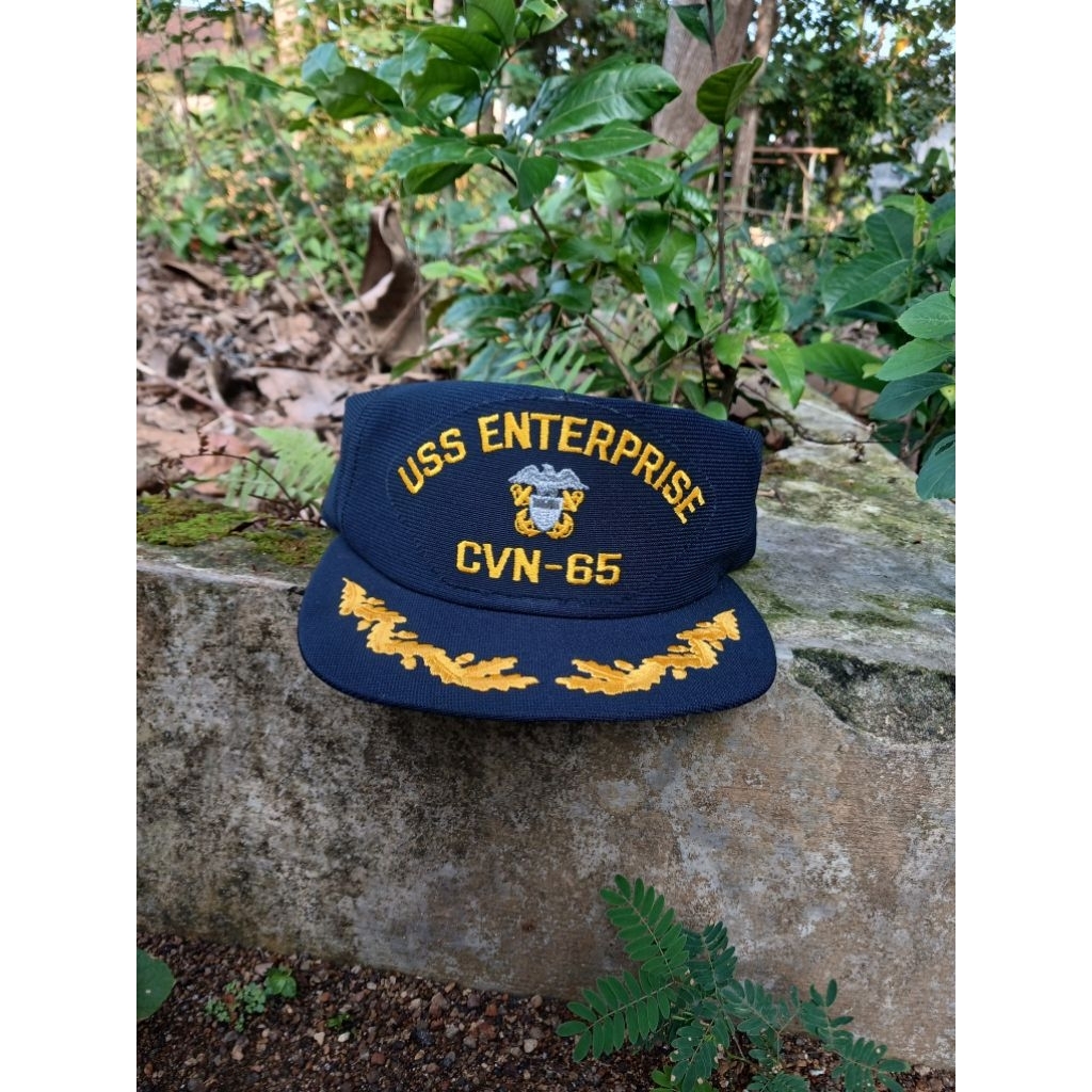 USS Enterprise Vintage Golfer Snapback Hat
