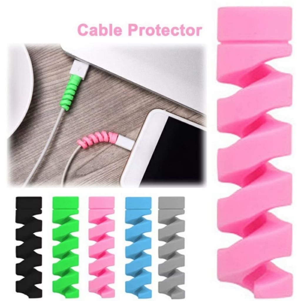Cable Bite Kabel Pelindung Charger Handphone Laptop Kabel Spiral