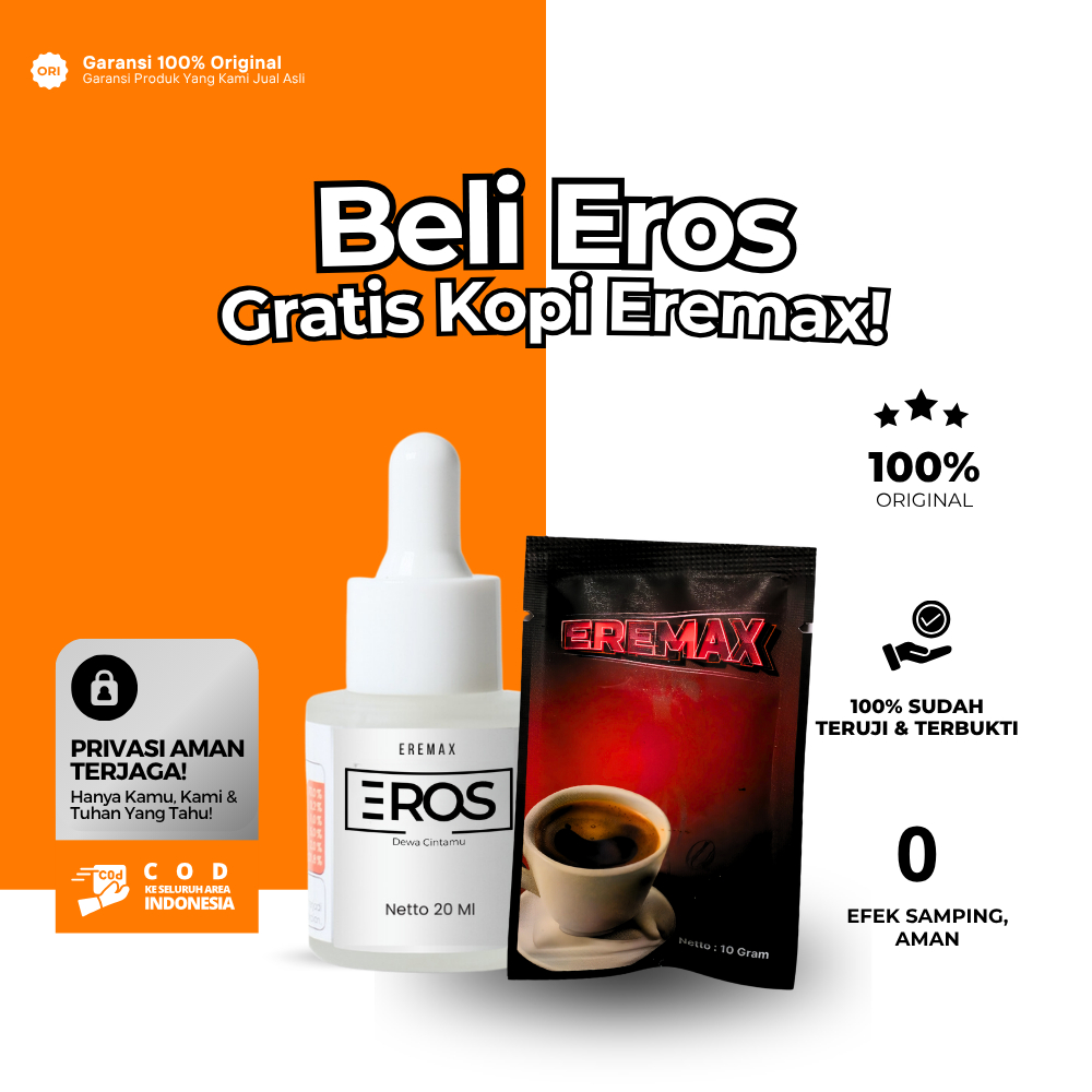 EROS ORIGINAL Tetes Pria Perkasa - Bundling Kopi EREMAX