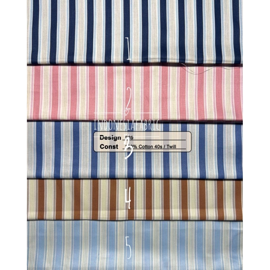 Kain Katun Jepang motif Salur 969 tokai senko japan cotton ori bahan gamis tunik mukena daster piyam