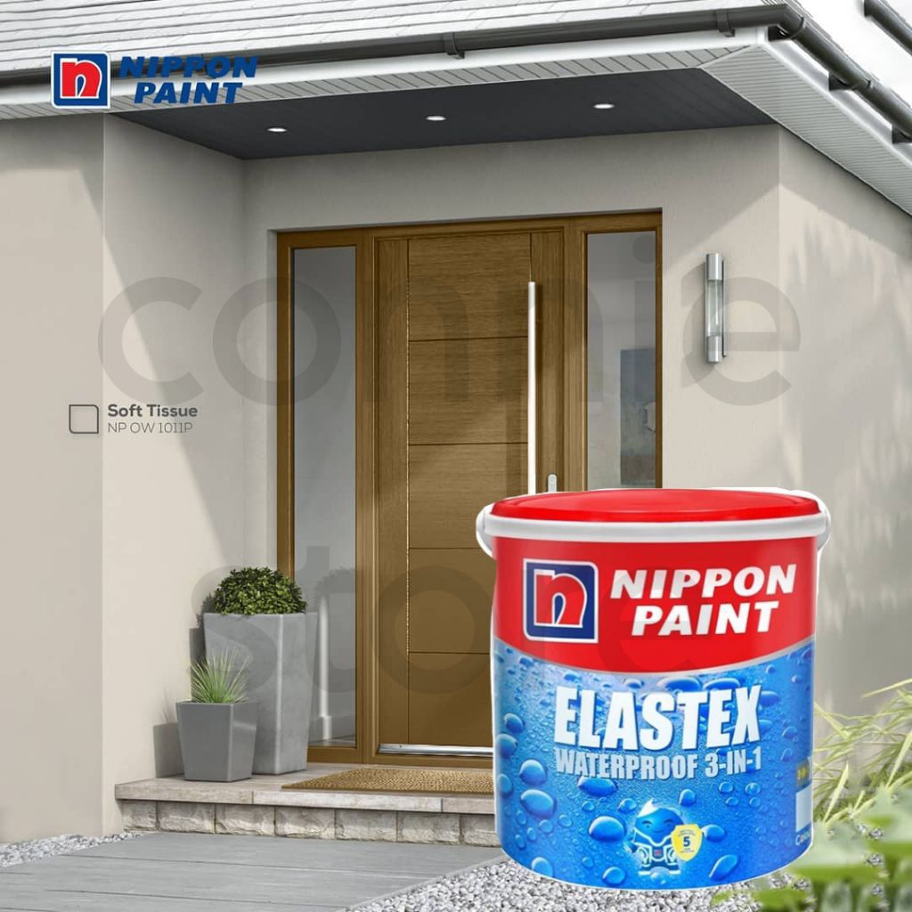 Elastex 1Kg Np 1011 Soft Tissue 1 Kg Cat Tembok Interior Exterior Rumah Minimalis Cream Soft Tissue