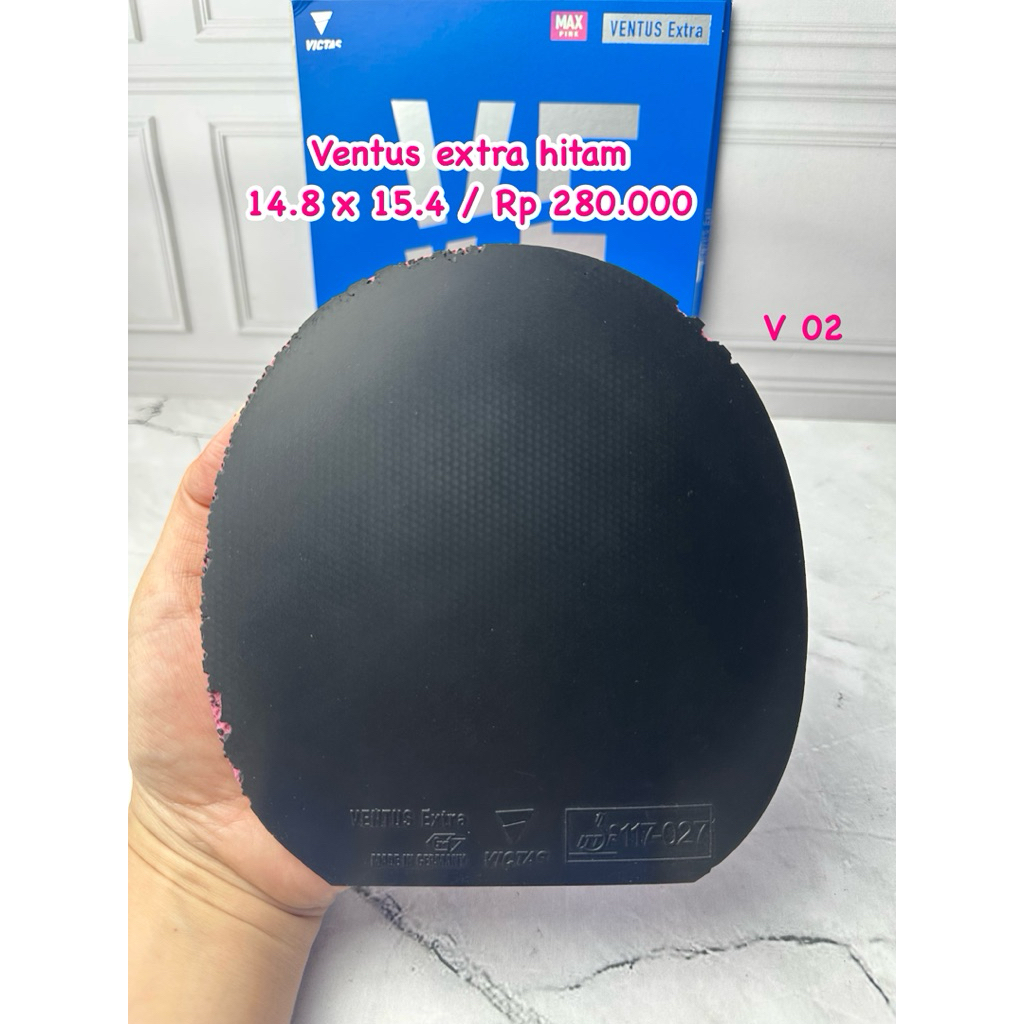 PROMO SECOND KARET PINGPONG TENIS MEJA VENTUS EXTRA HITAM
