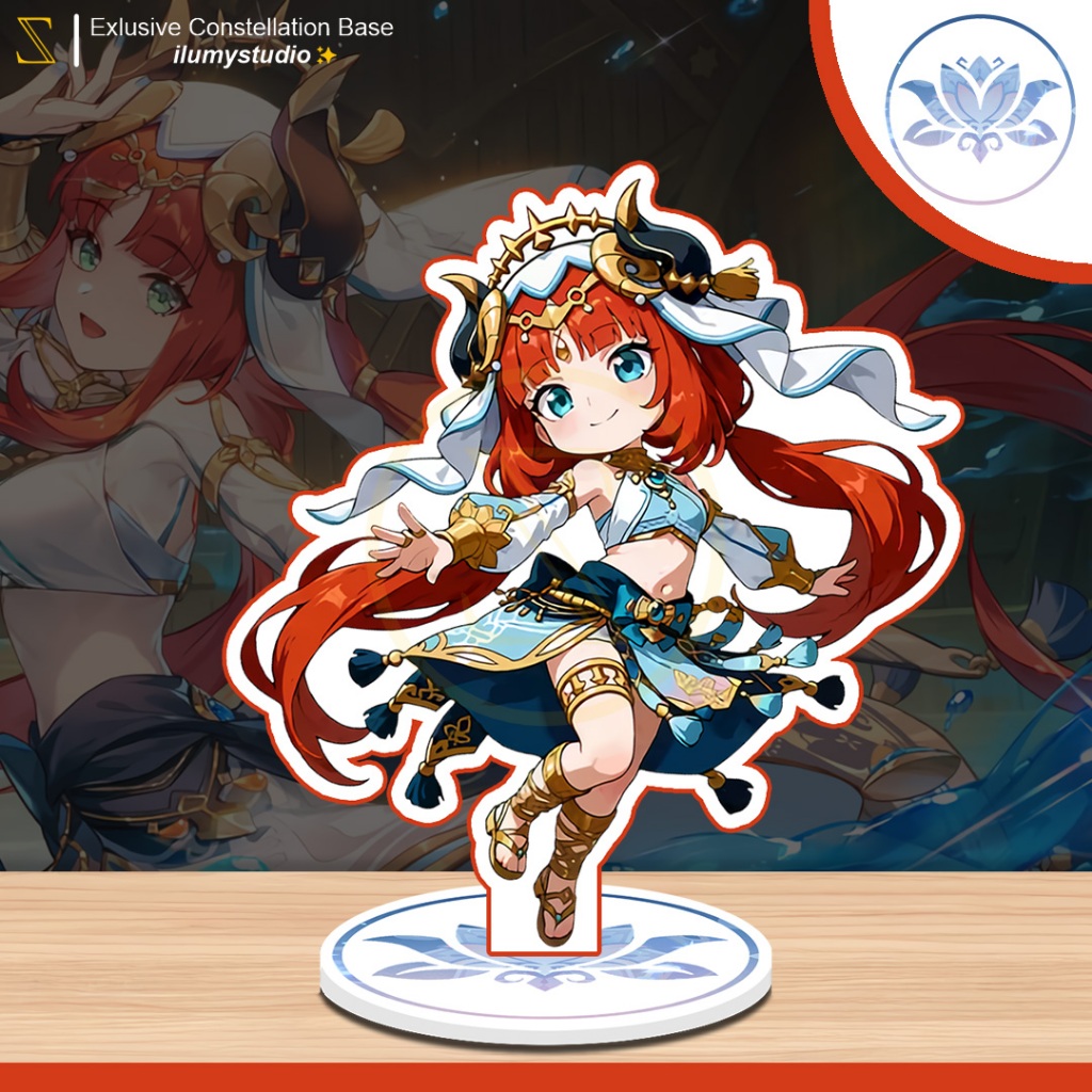 Genshin Impact Nilou Figure Standee akrilik - Exlusive Constellation Base ilumystudio