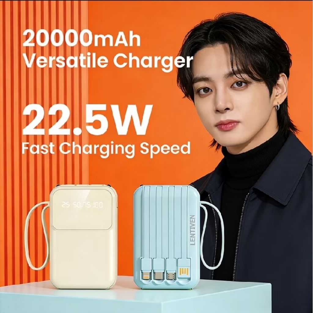 promo obral power bank 20000mah multifungsi / power bank 20000mah 3 kabel / powerbank 3kabel multifu