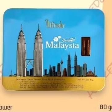 Alfredo 80gr Singapore Merlion Fine Dark Chocolate Coklat Hitam Malaysia Kaleng Tin Alumunium