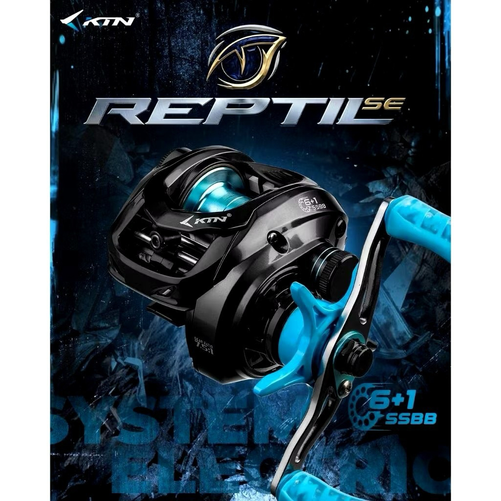 Reel Baitcasting Katana Reptil Digital Control Bunyi Zing & Led