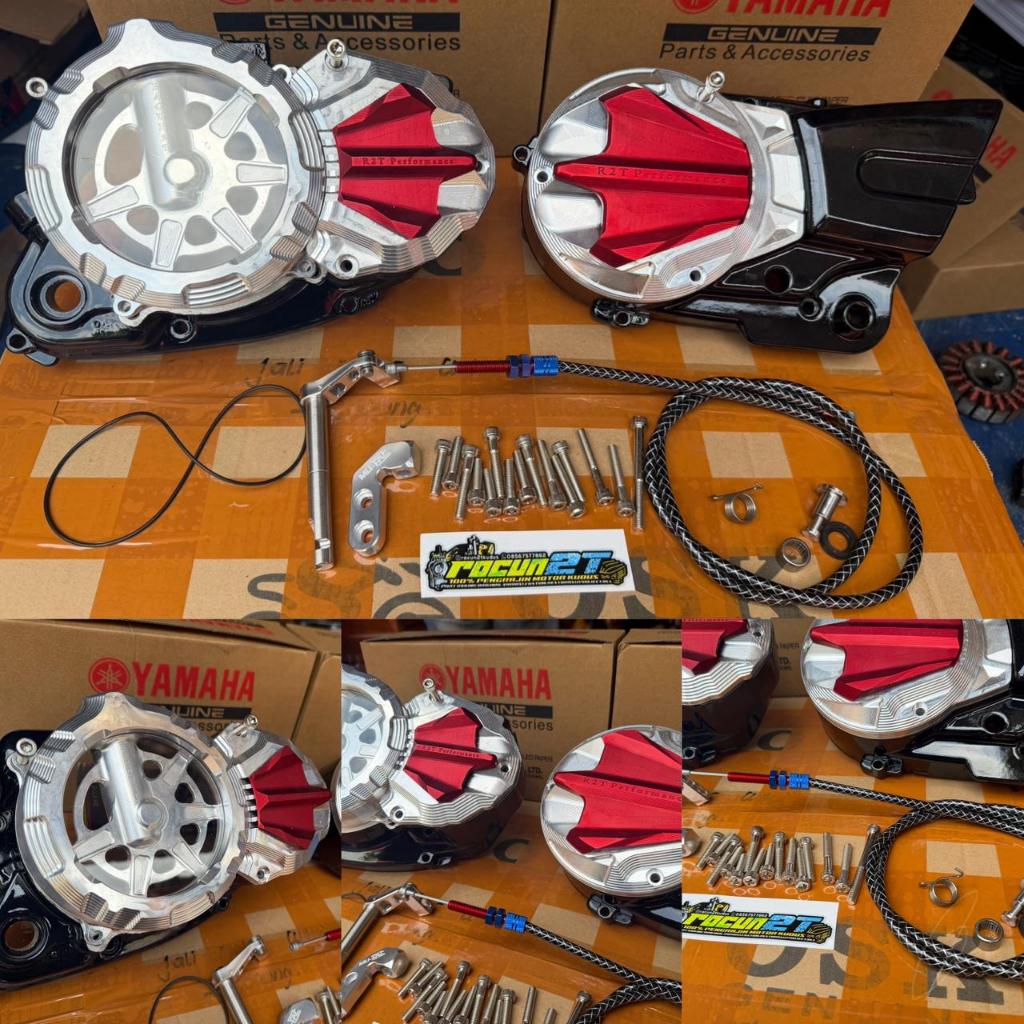 BAK KALTER BLOK KOPLING KANAN TRANSPARAN MERAH ORIGINAL RX KING RXS YT BY R2T [KANAN SAJA]