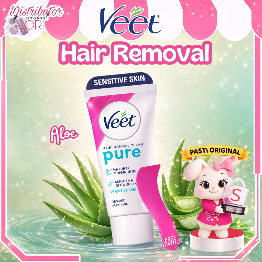 Veet Hair Removal Cream Sensitive Skin 25 g | Aloe Vera Extrac
