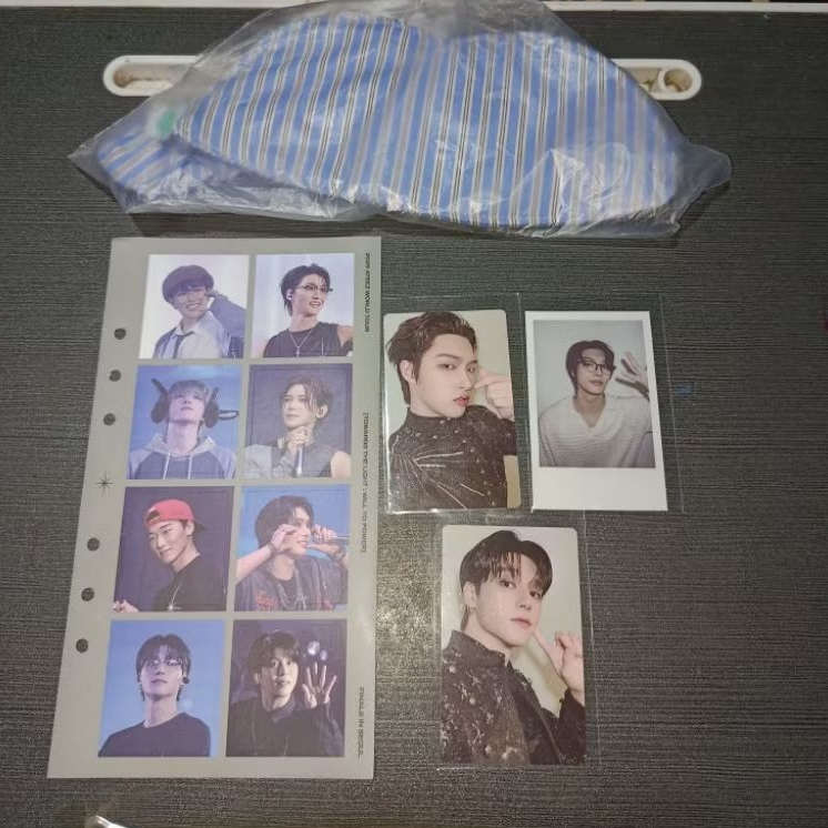 photocard mingi wooyoung ateez md merchandise sleep mask photo sticker finale ttl towards the light 