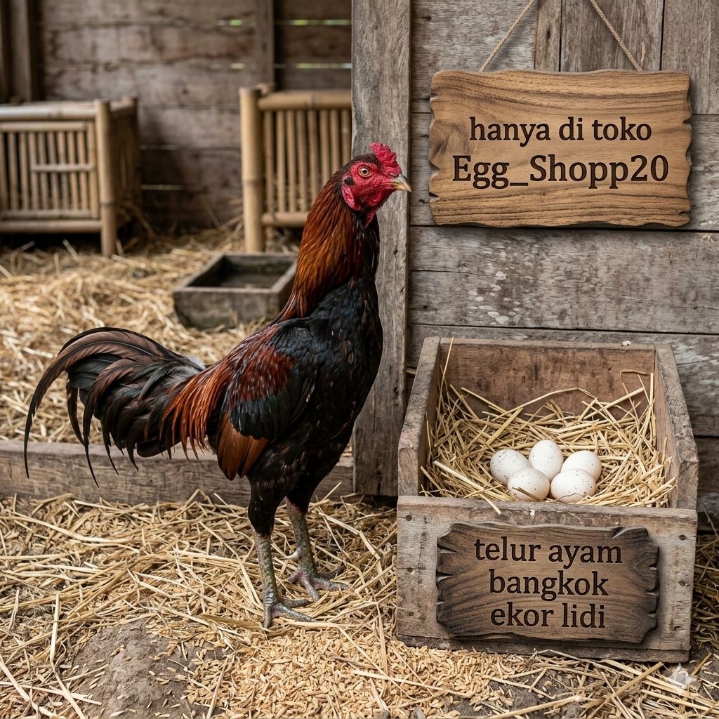 paket hemat 3 Telur Ayam Bangkok Ekor Lidi asli Ori Buat di Tetaskan Egg_shopp20