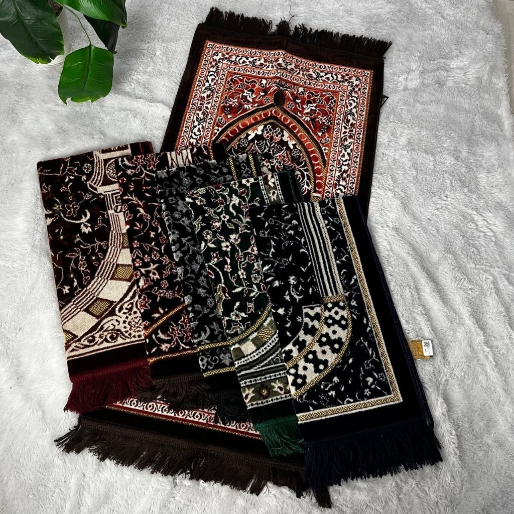 Sajadah Raudhah Akbar Gold Premium – Lembut & Motif Raudhah | Sajadah Premium motif Raudhah | Sajada