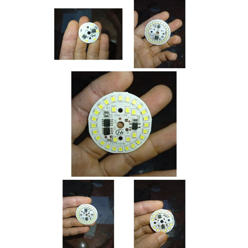 PCB Round LED 3-15WATT SMD 2835 Putih 6500K AC 220V