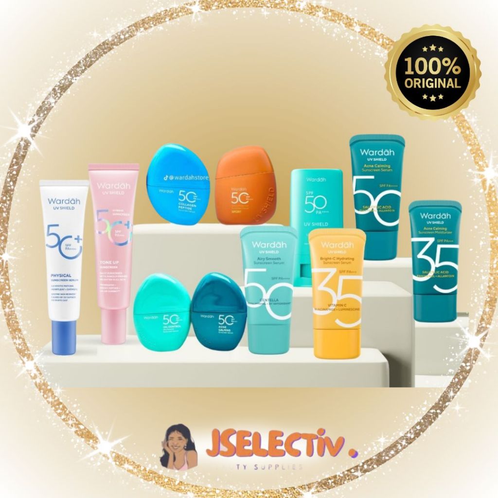 WARDAH SUNSCREEN - UV SHIELD SERIES LENGKAP // JSELECTIV X JHON KOSMETIK // Sunblock Wajah WARDAH - 