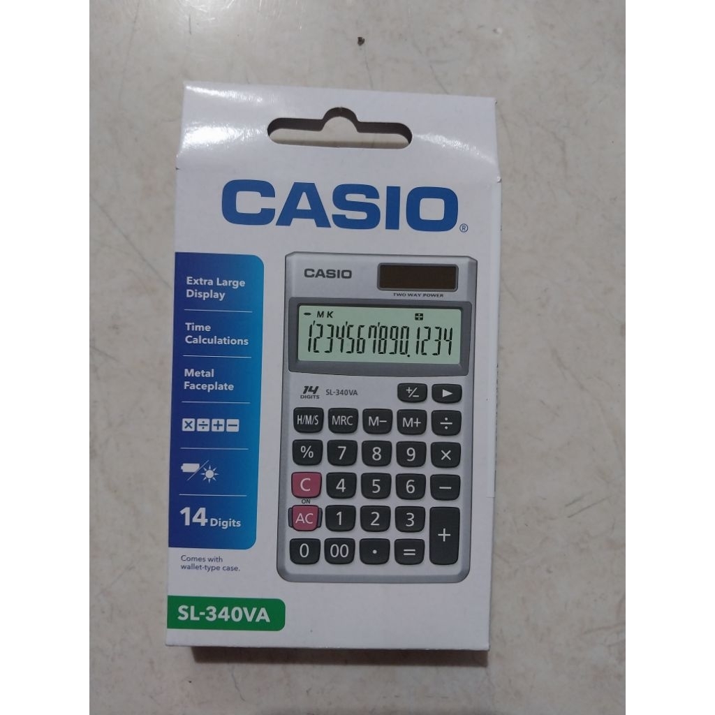 CALCULATOR CASIO SL-340VA 14 DIGIT