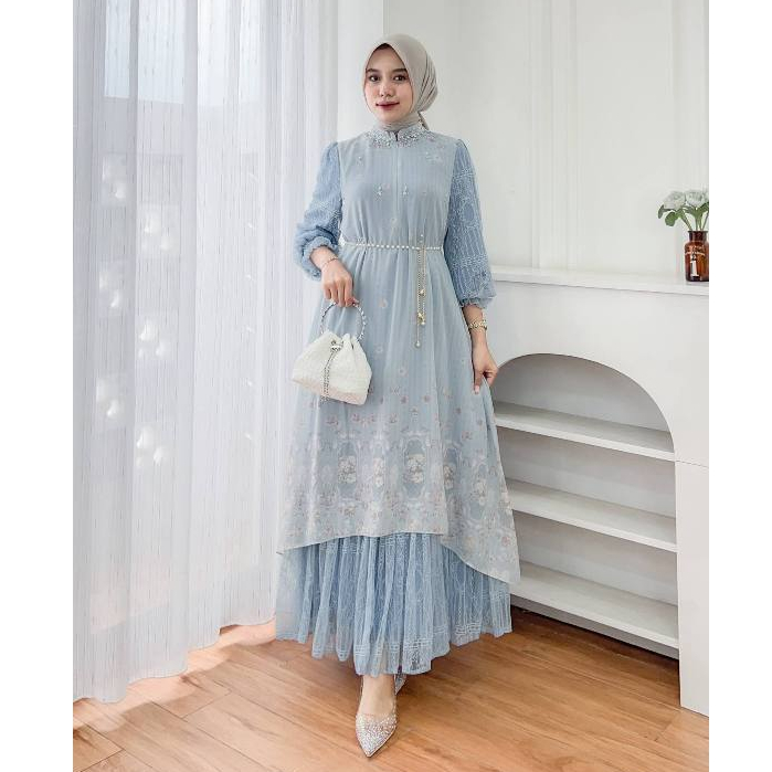 OUTFIT RAYA MODEL BAJU DRESS LEBARAN 2026 BY Aii Colection
