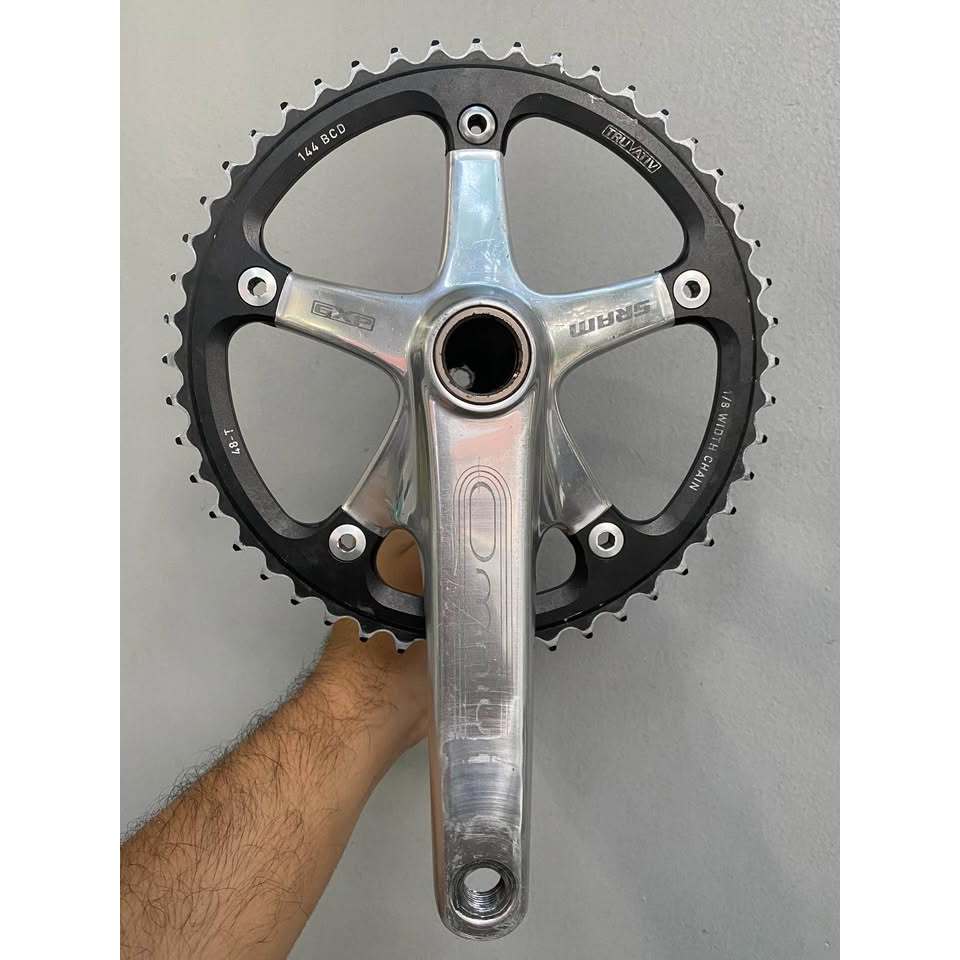 Crankset Sram Omnium 48T / 165 mm bcd 144 include BB