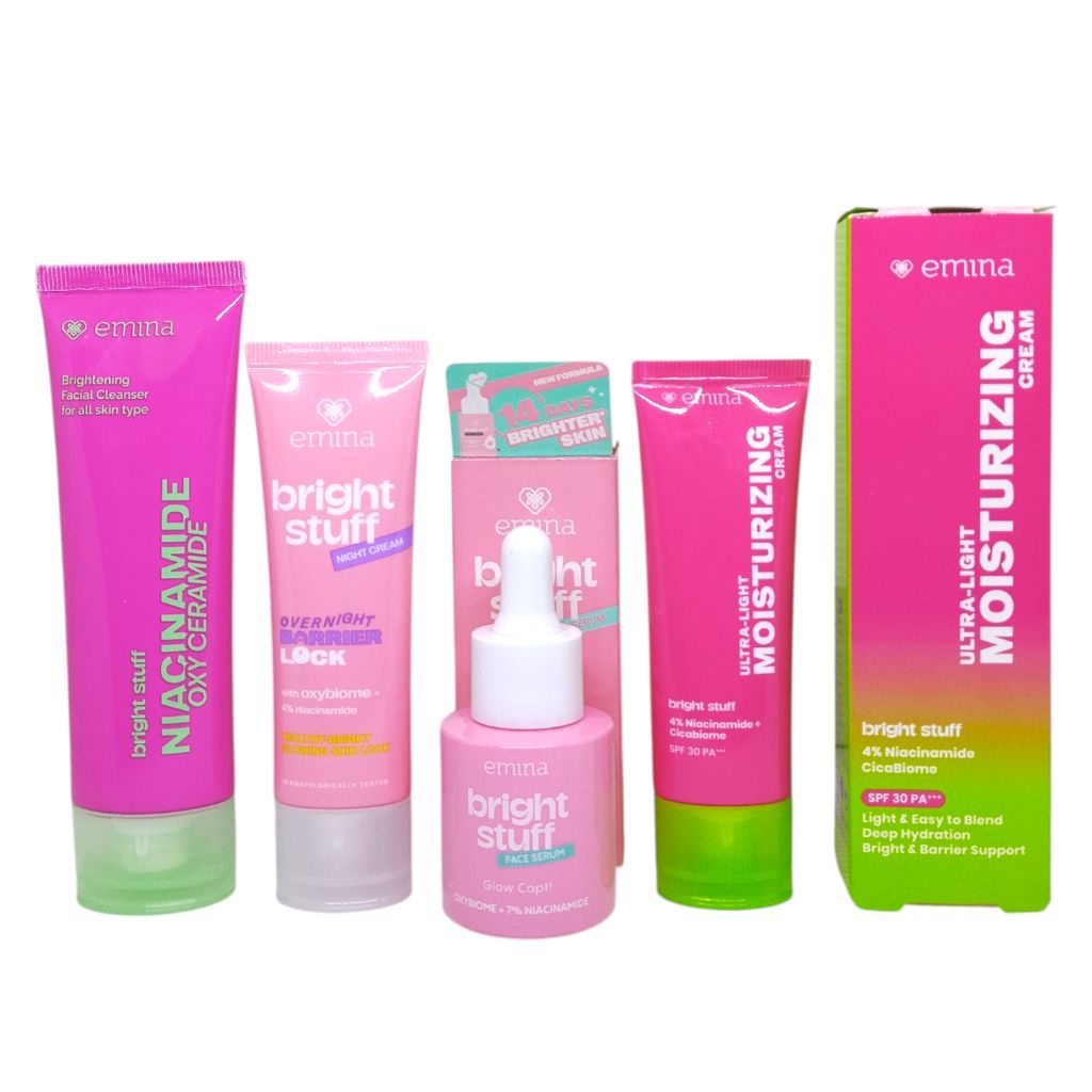 Paket Emina Bright Stuff / Emina Skincare Remaja / Emina Bright Stuff