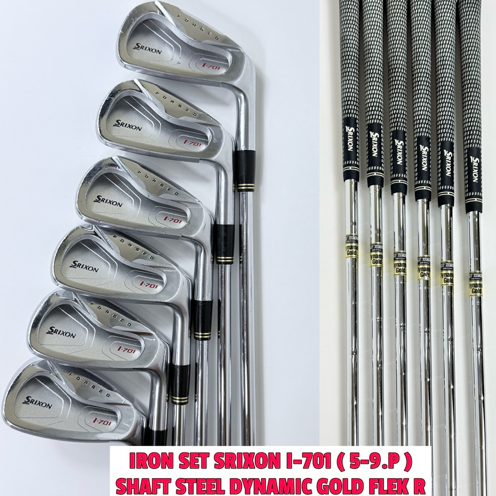 Iron Set Golf Srixon I-701 Shaft Steel Flek Reguler Bekas Original - Stick Golf Iron Set Original