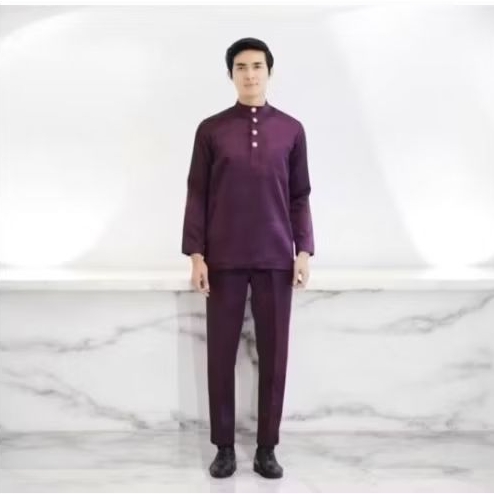 PAKAIAN TERMURAH /TERBARU  BAJU PRIA MELAYU TELUK BELANGA./CEKAK MUSANG /PRIA MELAYU/  SETELAN PAKAI