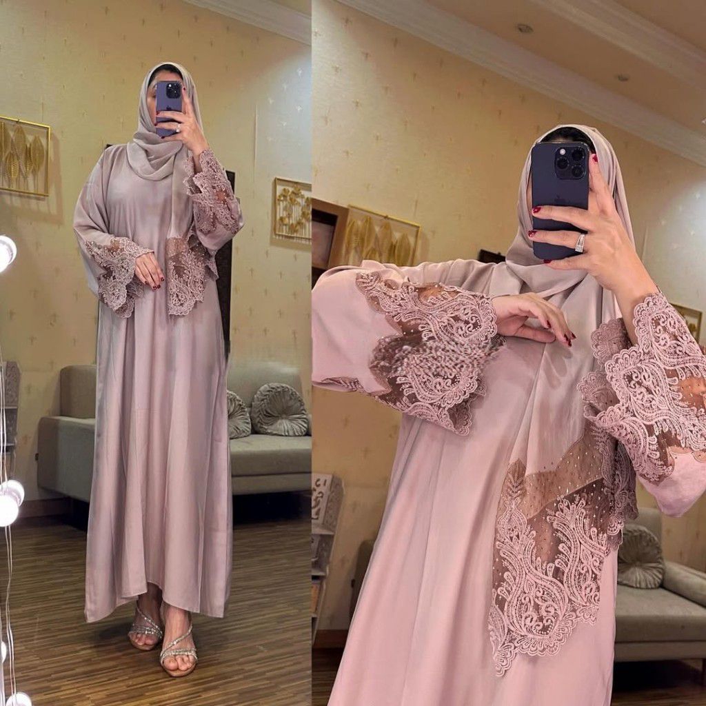 abaya naja ABAYA DUBAI Model Renda tangan Dupe Sharqia original
