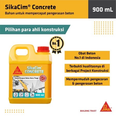 SIKA CIM CONCRETE ADDITIVE 900ML OBAT COR PENGUAT / PENGERAS BETON pengeras beton cor PENGERAS BETON