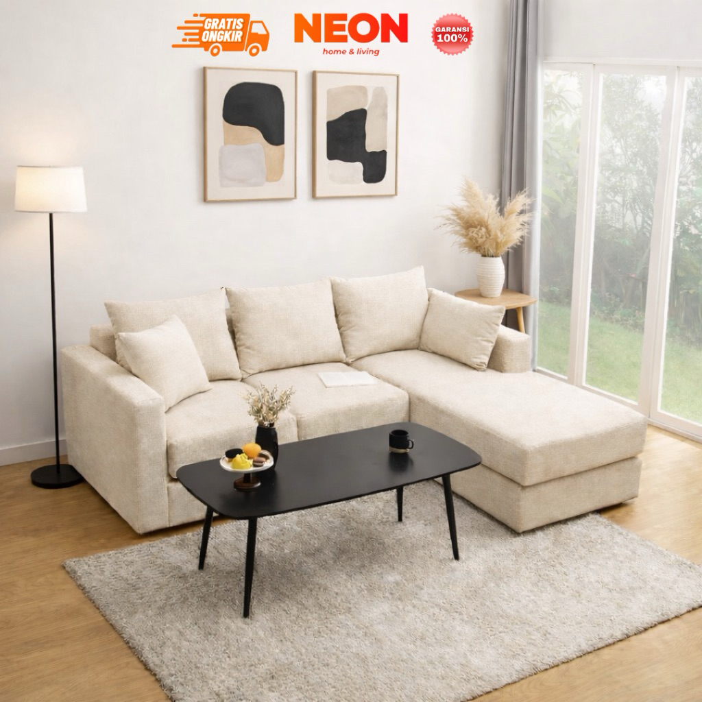 NEON Sofa Verona | Sofa L | Sofa Panjang L | Sofa Sudut Minimalis