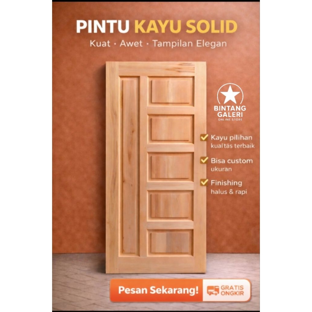 Pintu Rumah Kayu Mahoni Pintu Utama Rumah Pintu Kamar Minimalis